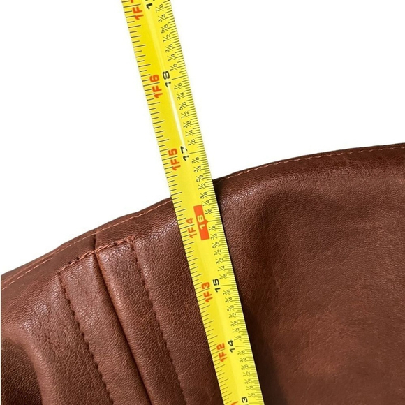 Antik Kraft Large Brown Vegan 2 in 1 Tote with Crossbody Removable Pouch - Picture 5 of 12